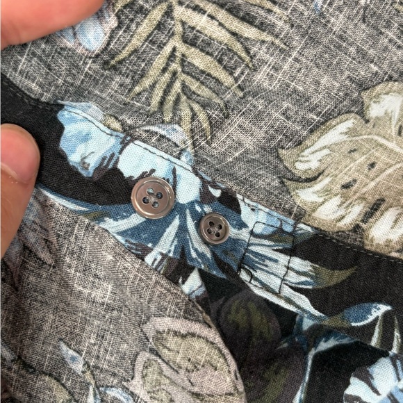 Rails Carson Floral Short Sleeve Linen Blend festival vacation Button up size xl - Picture 8 of 15